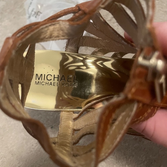 Michael Kors strappy gladiator-style sandals, Size 10 - Picture 3 of 4